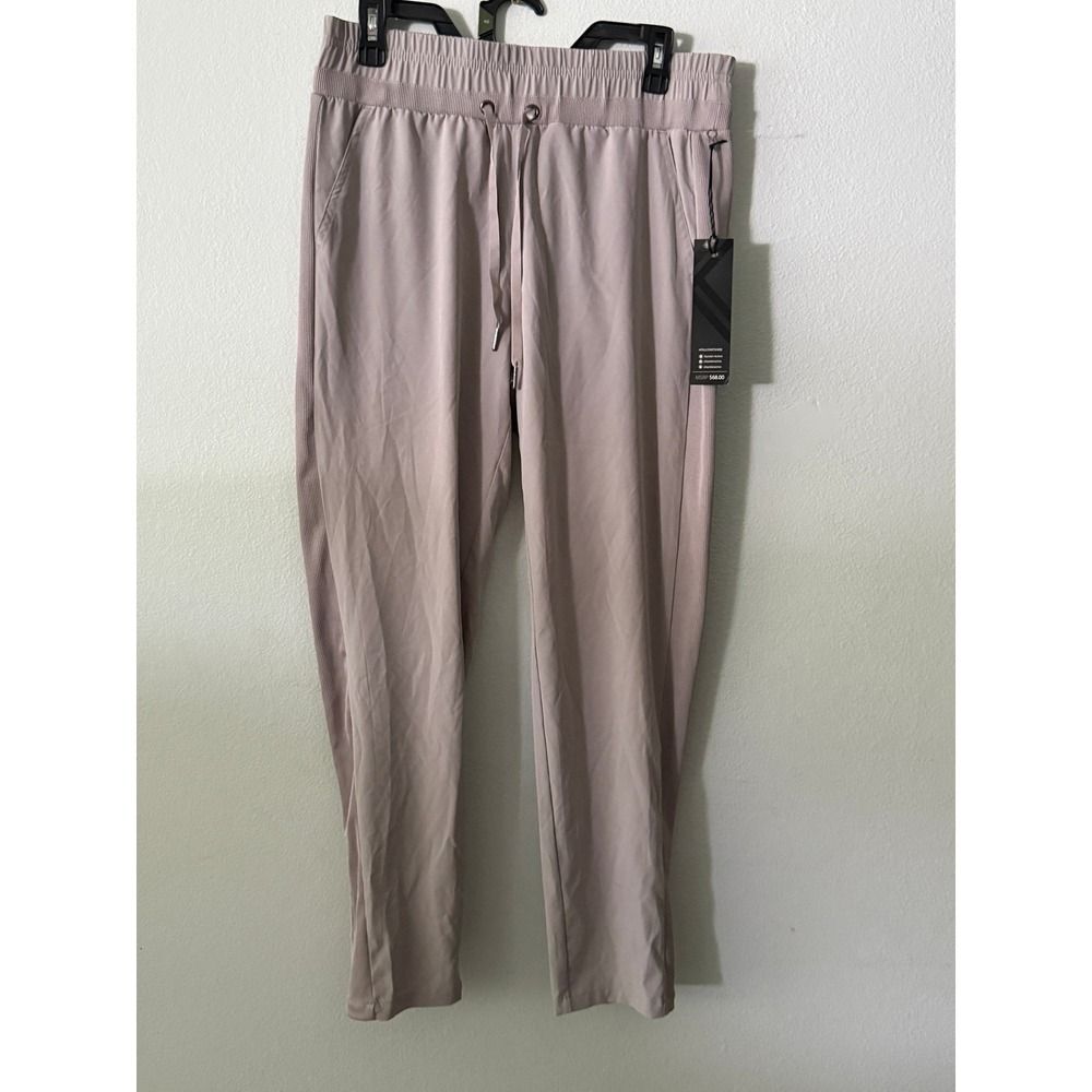 Kyodan Active Jogger Pants Womens Medium Gray Drawstring Pockets Athleisure NWT